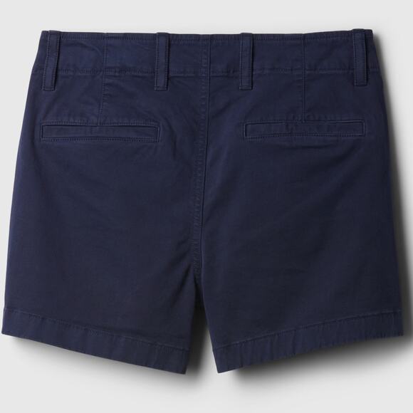 GAP Mid-Rise 4" Inseam Khaki Chino Shorts (681390) NAVY BLUE Women's 12 Petite - Picture 2 of 7